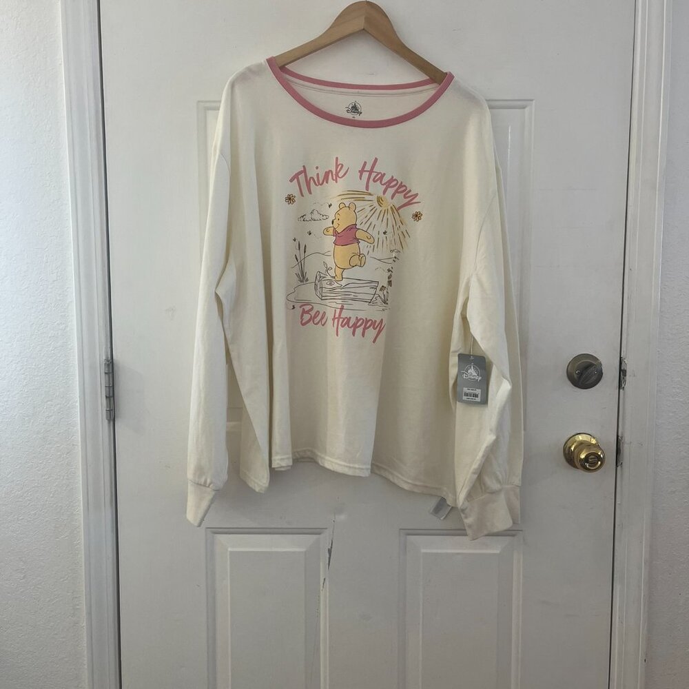 Disney Woman's Plus-size Winnie The Poo Long Sleeve Blouse Sz 4XL - Picture 5 of 7